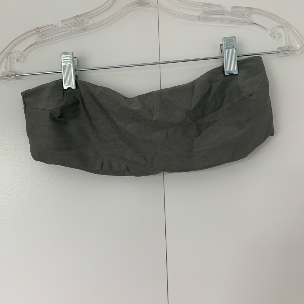 Forest Green Bandeau Bikini Top